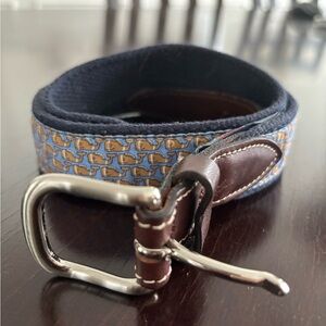 Vineyard Vines Blue and Brown Kids Belt